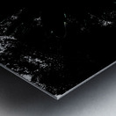 Abstract Dark Daisy on a Dark Abstract Background Metal print