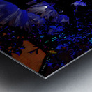 Abstract Vivid Cool Rocking Daises Metal print