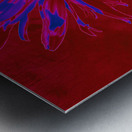 Abstract Neon Daisy Metal print