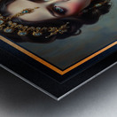 Exquisite Portrait Of Lady Seliya A Masterpiece Of Royal Elegance Captivating AI Concept Art by Xzendor7 Metal print