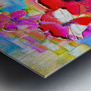 Abstract Poppies Metal print
