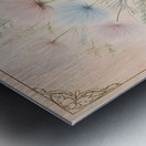 Vintage Wildflower Botanical Canvas – Minimalist Pastel Art Print Metal print