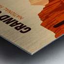 Grand Canyon National Park vintage travel poster Metal print