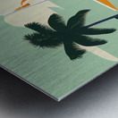 Florida beach travel vintage poster Metal print