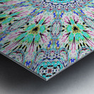 Abstract Kaleidoscope Mandala Pattern Metal print