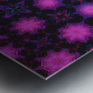 Abstract Neon Kaleidoscope Shapes  Metal print