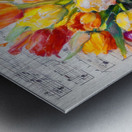 Parrot tulips Metal print