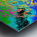 Abstract Swirling Psychedelic Colours Metal print