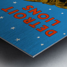 1930s Detroit Lions Football Art  Metal print