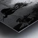 Everyday Lifes Moments- Dog Walking Metal print