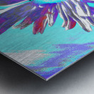 Abstract Daisy Flower Multicoloured Background Metal print