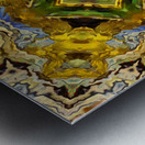 Abstract Earthy Kaleidoscope Flow Metal print