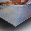 Helping to tie the ribbons Metal print