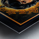 The Sun Is Her Crown A Cosmic Masterpiece of Dark Elegance Mesmerizing AI Concept Art by Xzendor7 Metal print