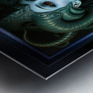 The Enigmatic Portrait of the Majestic Telayia of Sentoya Prime Mesmerizing AI Concept Art by Xzendor7 Metal print