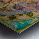 Yumi Sugai.Pink sapphire angel. Metal print