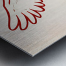 1970s Temple Owl Cartoon Art Metal print