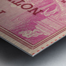 1934 Notre Dame vs. Purdue Football Ticket Art Metal print