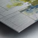 Ink and Watercolours Metal print