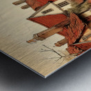 Village Illustration Metal print