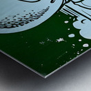 Vintage Tulane Football Art by John Chase Metal print