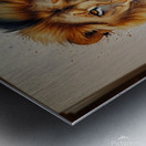 Leonardo Lightning XL Water color style for lion Metal print