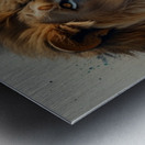 Leonardo Lightning XL Water color style for lion Metal print