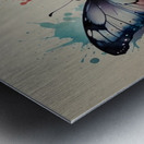 Leonardo Lightning XL Water color style for butte Metal print