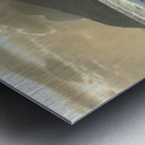 Surfer walking into the ocean at Ipanema Beach in Rio de Janeiro in Brazil at sunset Metal print