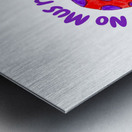 No Mus room Coloured Text Version Metal print