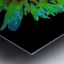 Abstract Daisy in Contrast Metal print