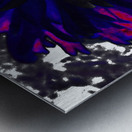 Abstract Purple and Red Daisy Metal print