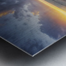 Boccale castle and rough sea. Tuscany Metal print