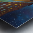 Clevelands Carter Hotel in the 1950s Metal print