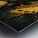 Mystic Wolf Under the Moon Metal print