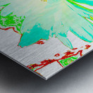 Abstract Colourful Psychedelic Daises Metal print