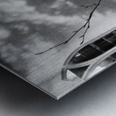 Everyday Lifes Moments- Black and White Sun Shadows in the Scottish Highlands  Metal print