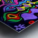 Abstract Neon Woodland Metal print