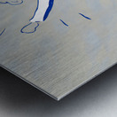 Vintage Indiana State Sycamore Cheerleaders Art Metal print