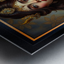 The Grace And Elegance Of The Classic Beauty Lysandra Valliere Captivating AI Concept Art by Xzendor7 Metal print