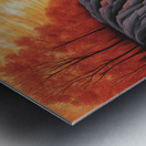 Forest Fire Fall Metal print