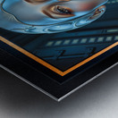 The Futuristic Beauty Aurelia Lysandra A Sculpted Vision of Timeless Elegance Captivating AI Concept Art by Xzendor7 Metal print