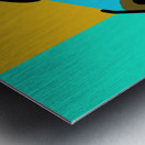 Morning rain hazel eyes  Metal print