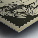 Early 1900s Kansas State Aggies Baseball Ad Metal print