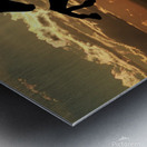 Majestic Freedom: Wild Horse at Sunset Metal print