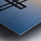 Mt Soledad Cross Silhouettes at Sunrise Metal print