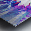 Abstract Surreal White Daisy Metal print