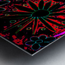 Abstract Lively Blossoms Metal print