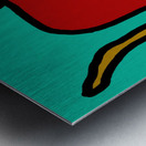 Rotten apple  Metal print