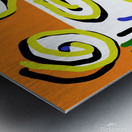 Crying yellow flowers  Metal print